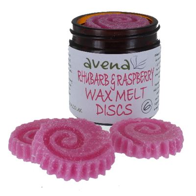 Rhubarb & Raspberry Wax Melt Discs Jar of 6